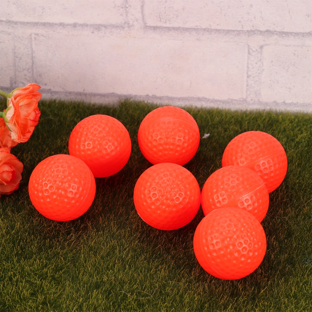 12pcs Balls Sports PU Ball Indoor Outdoor Practice Training Aids Exercise Field Ball Indoor Training Golfball(Orange)