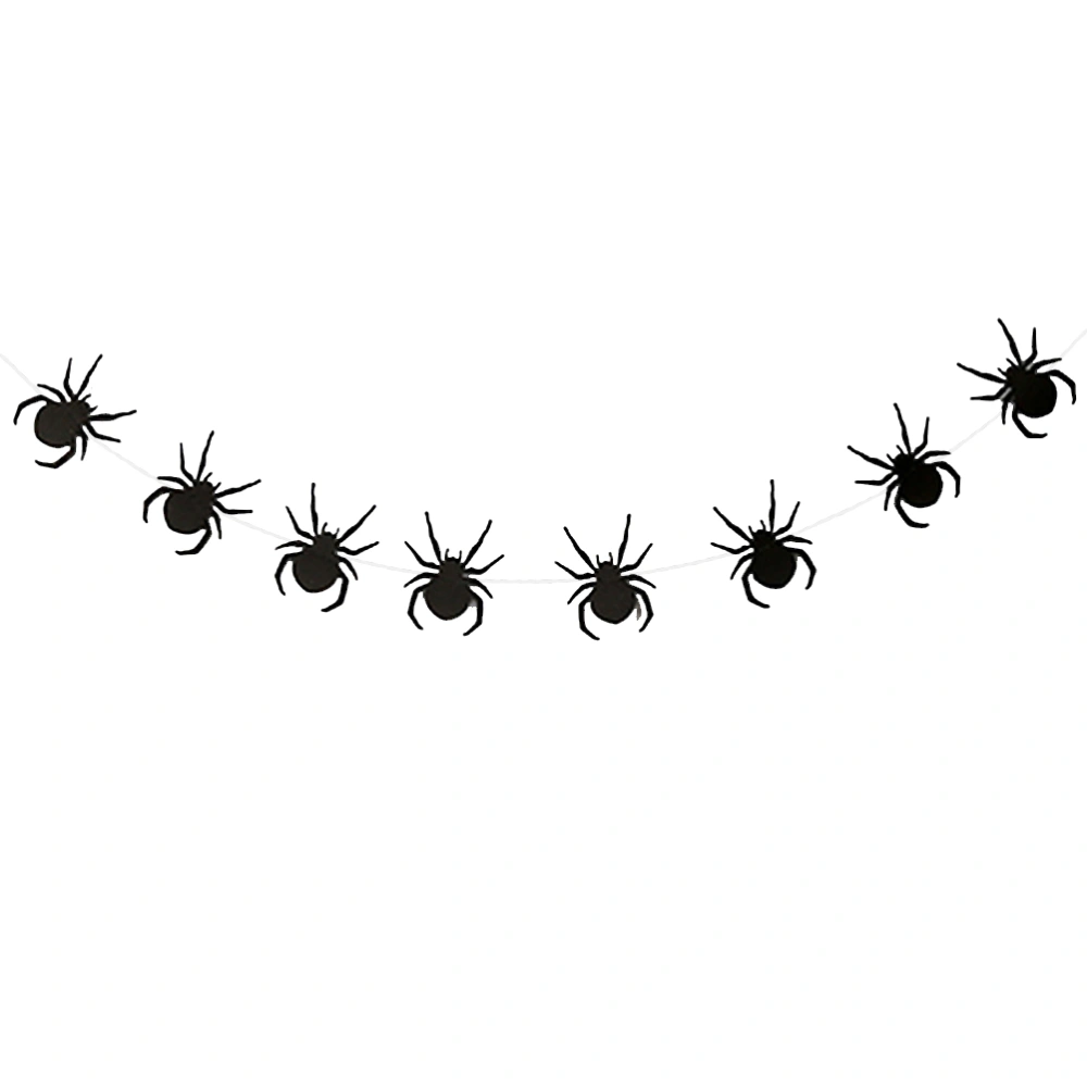 4M Halloween Spider Flags Bunting Garland Hanging Decorations Flags Banner Indoor Outdoor Decoration for Party Club Haunted House