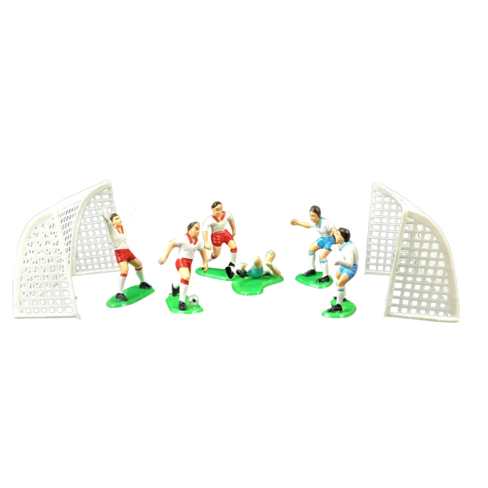 Creative Football Cake Topper Soccer Player Cake Decor Birthday Mold Set for Boys