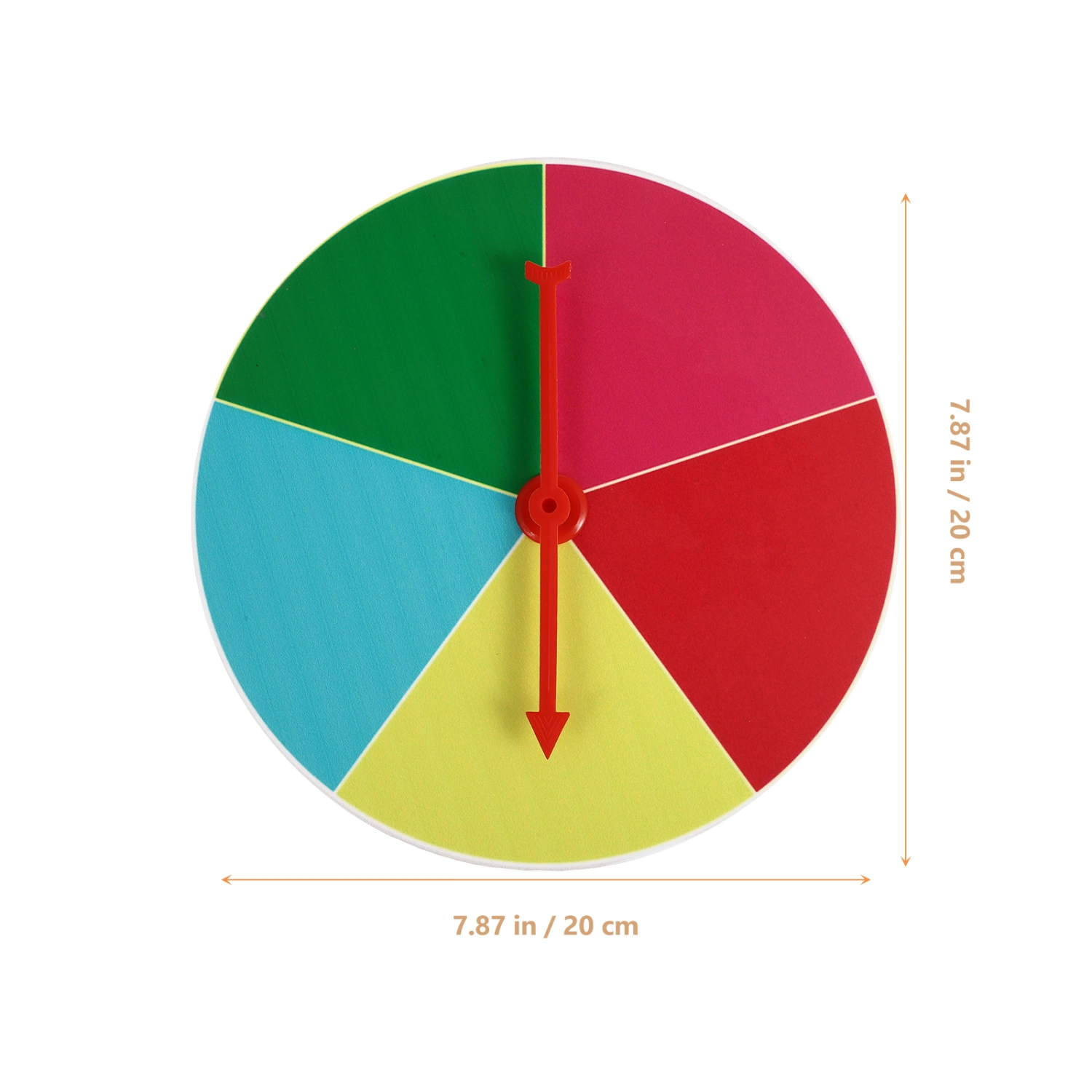 1Pc 20cm Draw Game Turntable Teaching Activities Rotary Table Desktop Parent-Child Games Toys (Random Pointer Color)