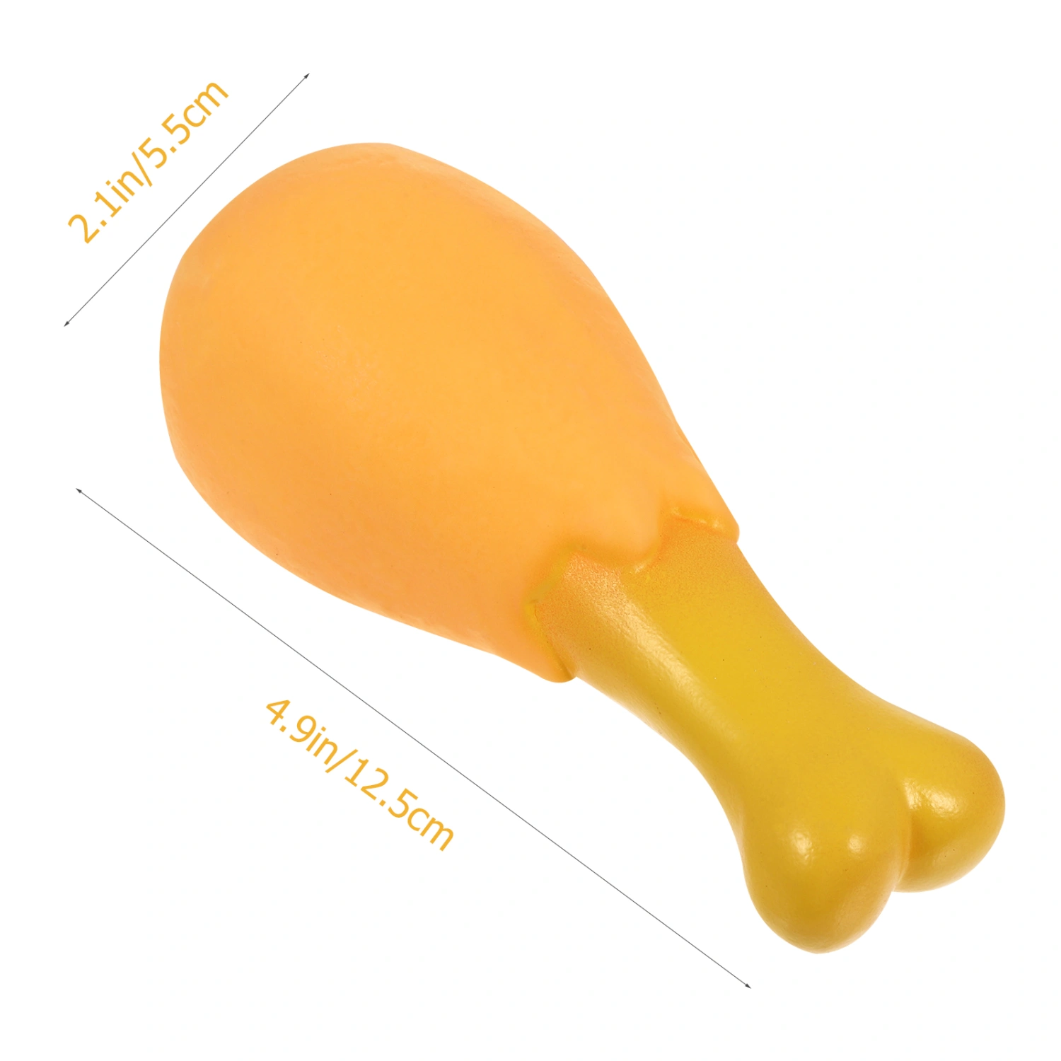 Dog Toy Chew Training Chicken Leg Plastic Shaped Squeaky Squeaking Sound Toy for Puppy and Large Dog Cat Puppy