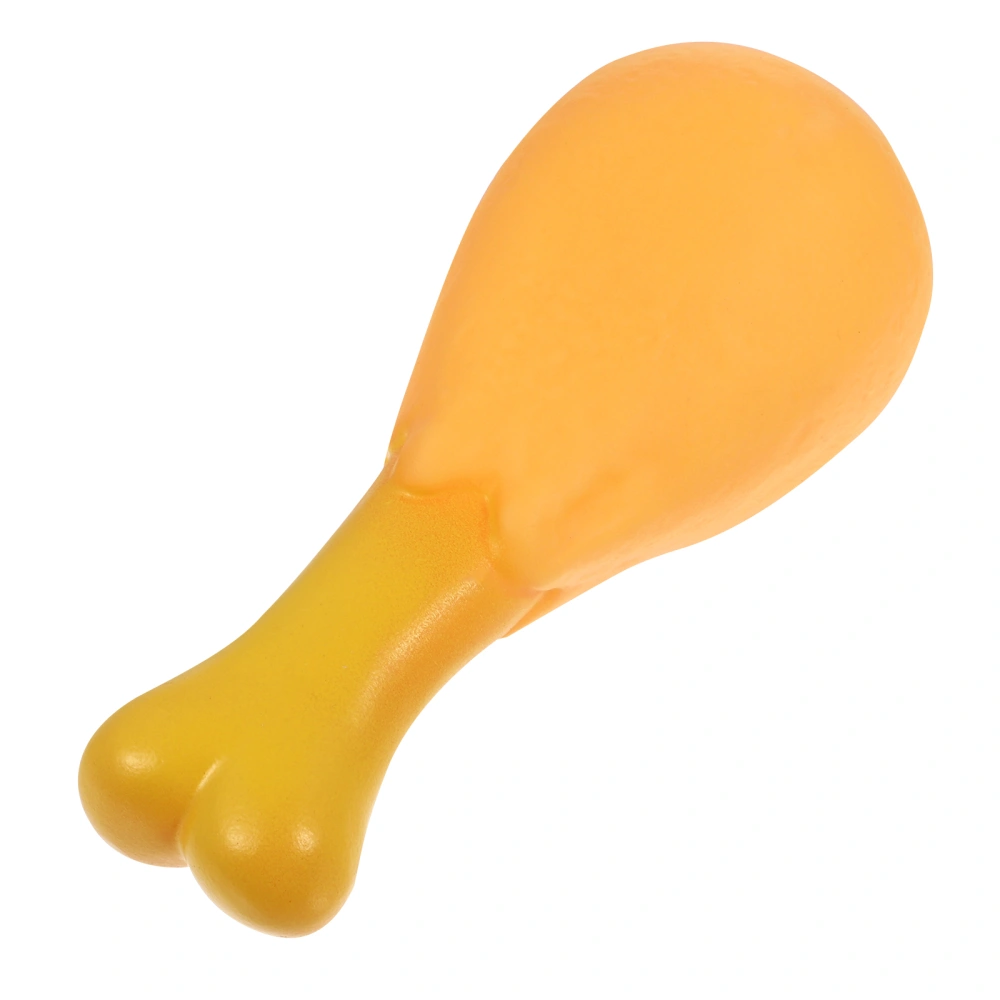 Dog Toy Chew Training Chicken Leg Plastic Shaped Squeaky Squeaking Sound Toy for Puppy and Large Dog Cat Puppy