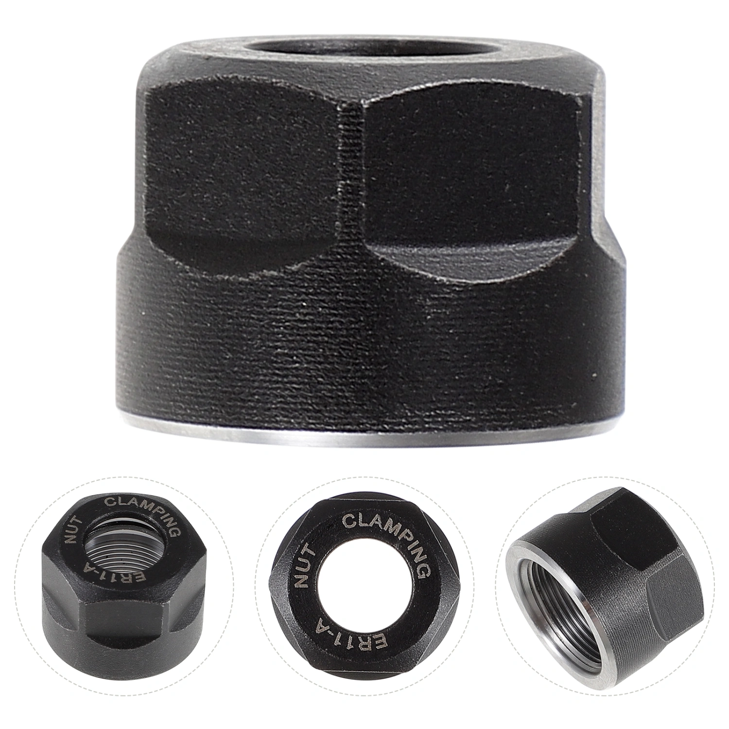 4pcs Collet Clamping Nut Router Bit Holder Nut ER11-A Collet Tool Nut Supply