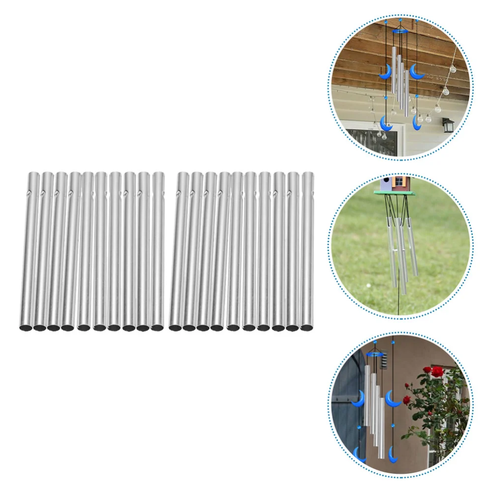 50pcs Aluminum Wind Chime Pipes Wind Chime Aluminium Tubes Making Supplies