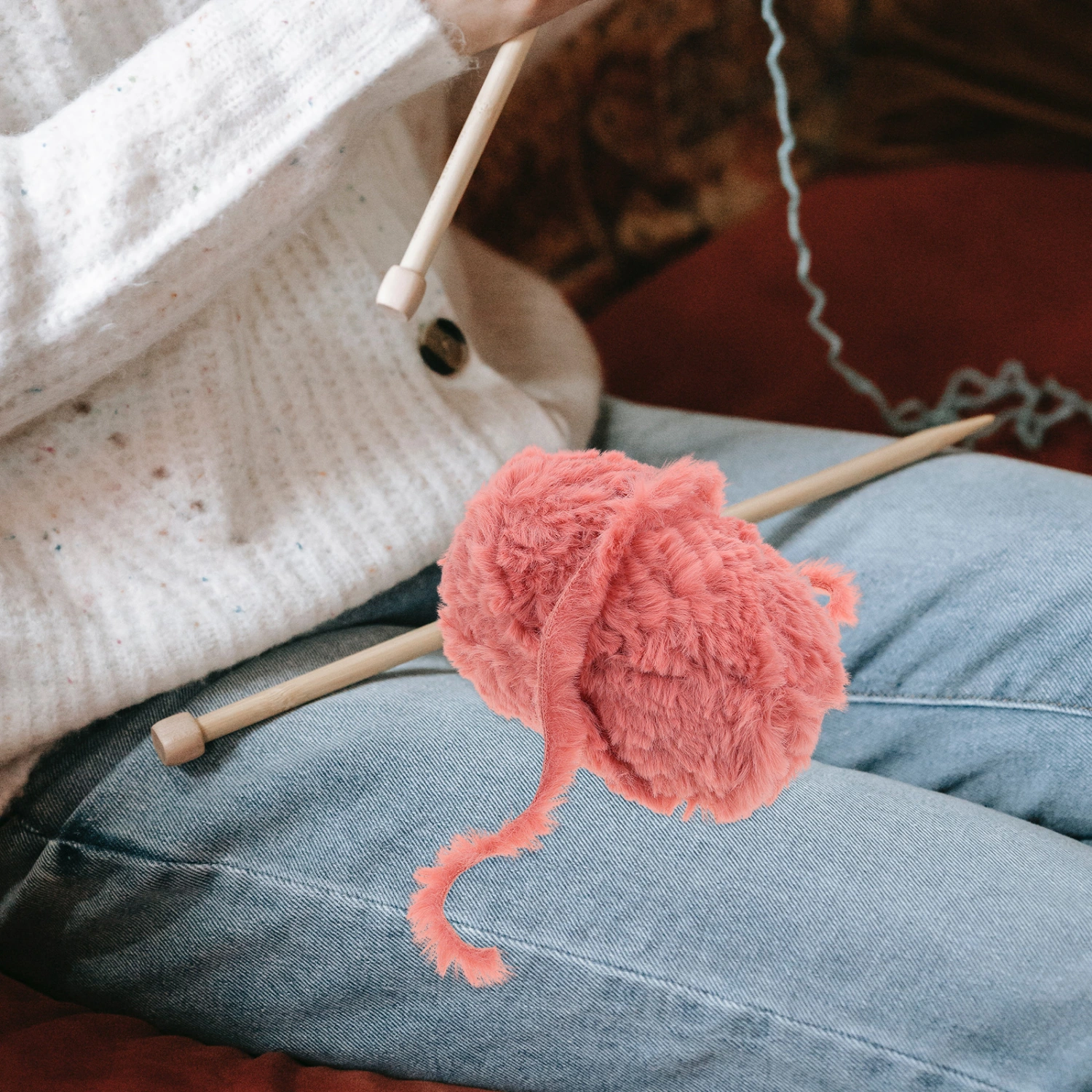 1 Roll of Crochet Yarn DIY Knitting Yarn Comfortable Crochet Yarn Polyester Wool Yarn