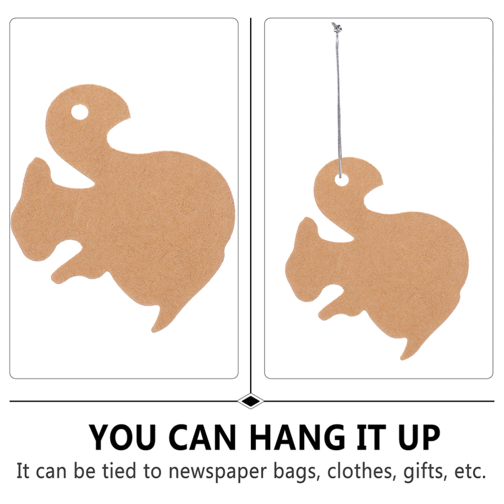 150pcs Squirrel Shape Clothes Price Tag Word Tag Logo Hand Soap Hanging Tags