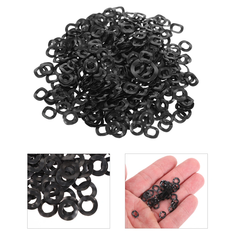 500pcs Wave Washers Spring Steel 3 Waves Washer Compression Type Wave Washer