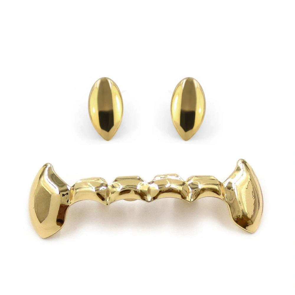 1 Set Vampire Fake Mouth Grills Hip Hop Teeth Fake Teeth Cosplay Costume Props