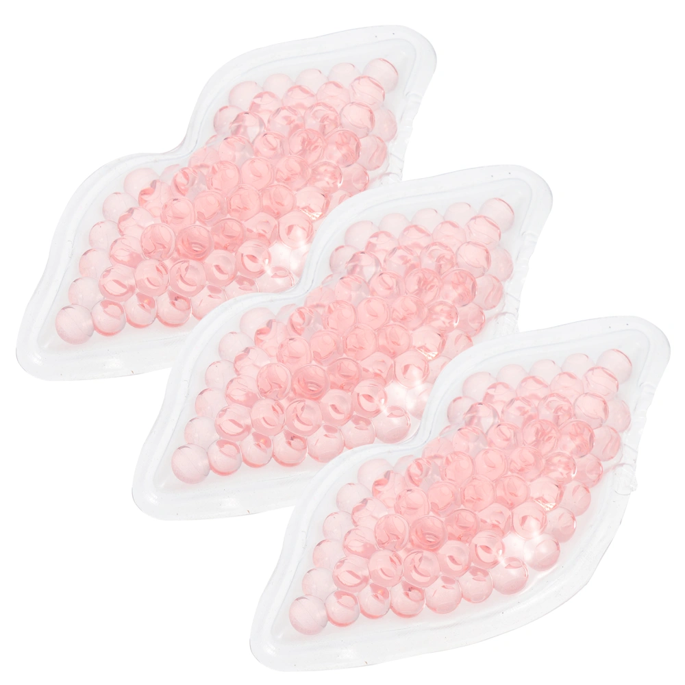 3Pcs Hot Cold Compress Lip Pads Comfortable Lip Patches Practical Lip Cooling Pads for Home