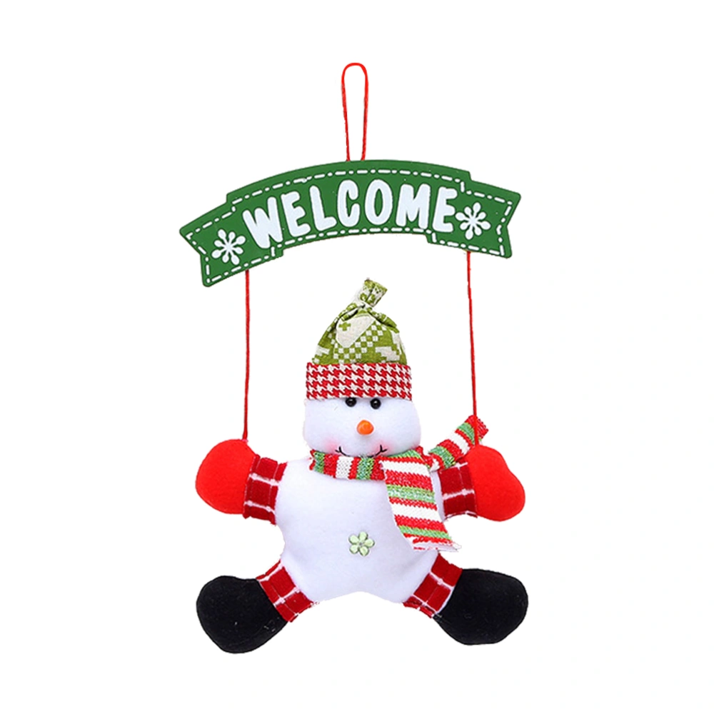 Welcome Santa Claus Door Hangings Christmas Decorations Door Hanging for Party Home