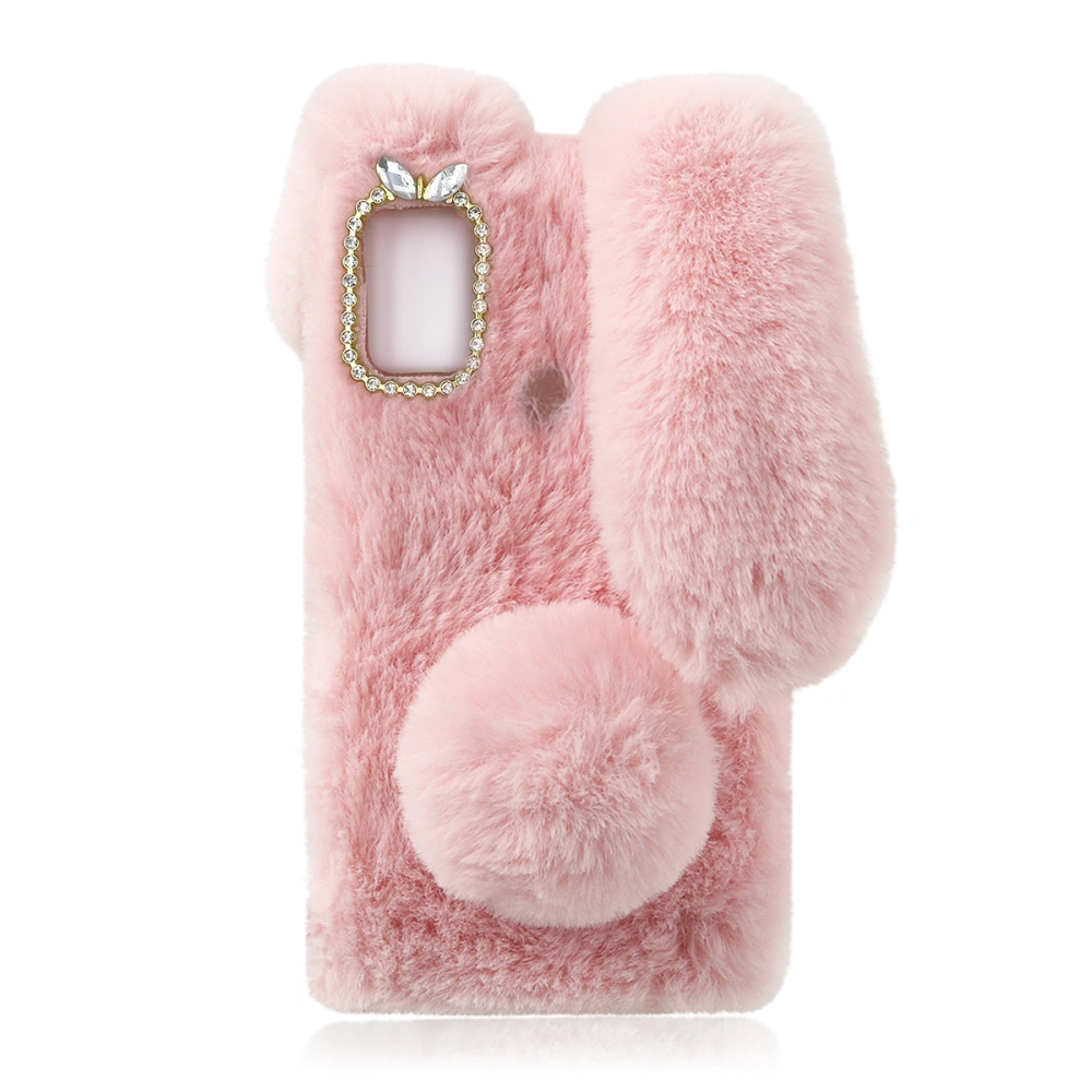 Cartoon Ear Cellphone Case Bunny Ear Fuzzy Phone Shell  Compatible with A21s