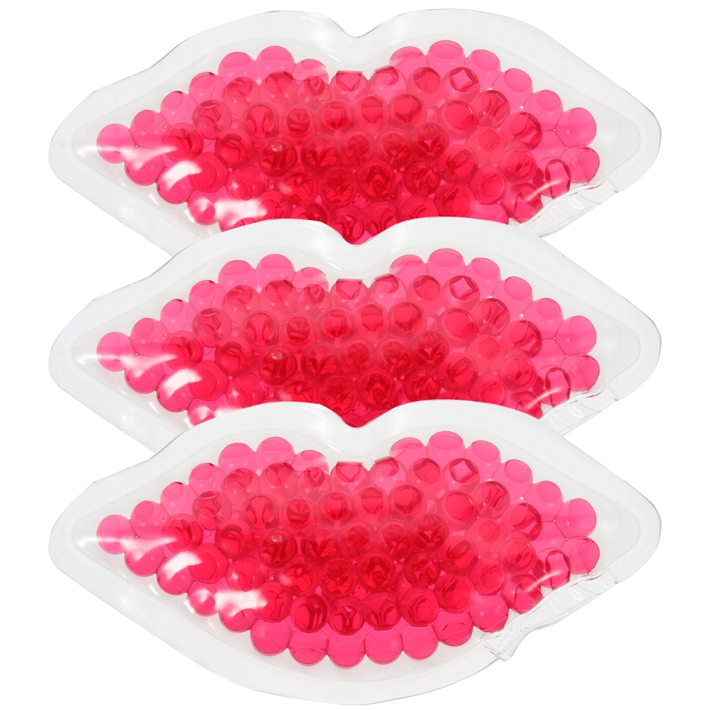 3Pcs Hot Cold Compress Lip Pads Comfortable Lip Patches Practical Lip Cooling Pads for Home