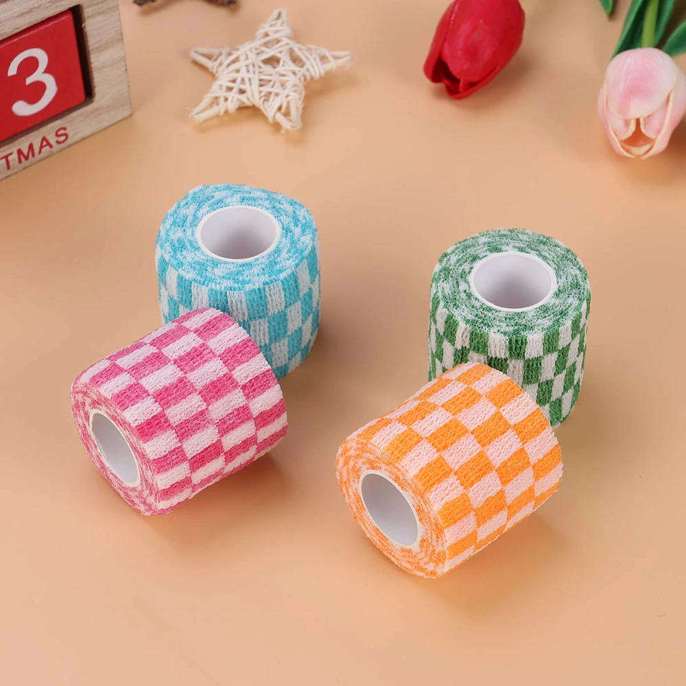 4pcs Cohesive Bandages Self Adherent Wrap Tape Stretch Athletic Strong Elastic First Aid Tape for Pets