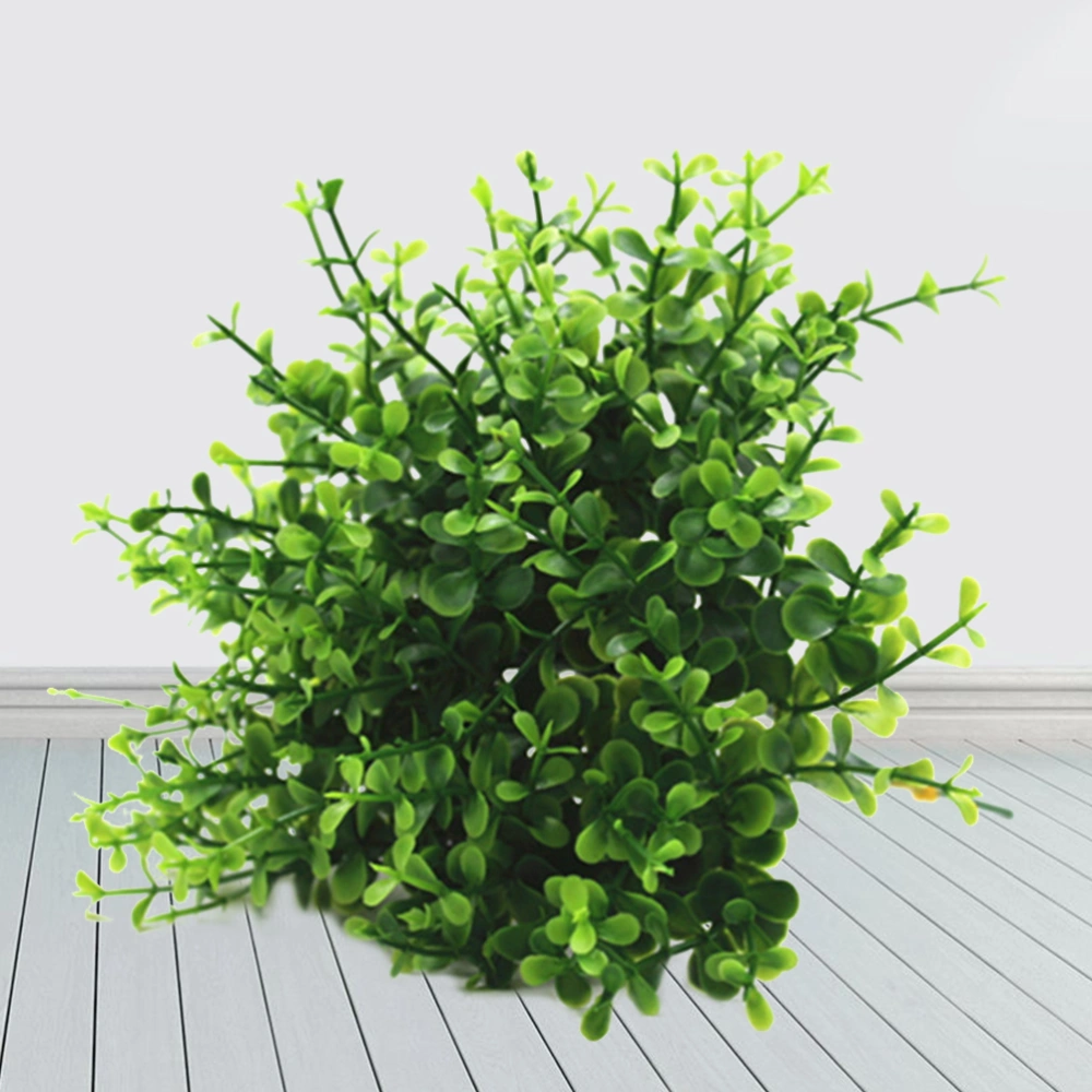 10Pcs Fake Plants Home Landscaping Table Decoration Plant Simulation Eucalyptus 10 Bundles (Green)