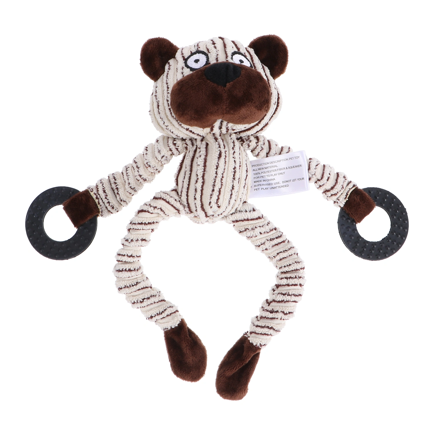 1Pc Lovely Pet Dog Toy Cartoon Short Plush Bear Toy Bite Resistant Plaything
