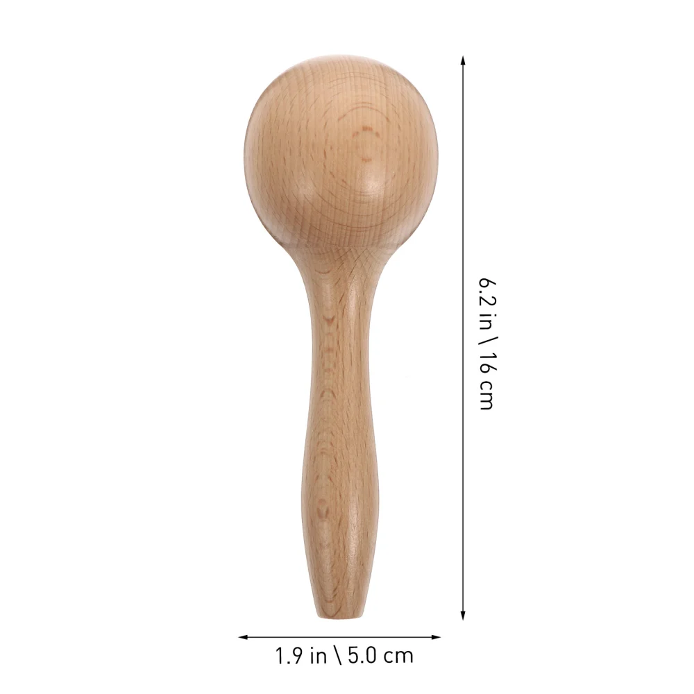 1pc Musical Hammer Early Educational Wooden Maracas Instrument Toy Sand Hammer