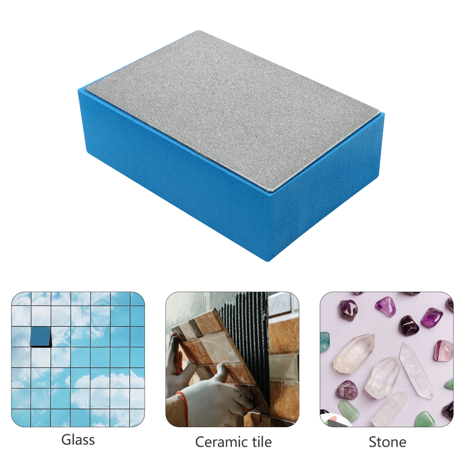 1pc Hand Polishing Pad Hand Sanding Block Durable Grinding Tool (200 Grit)