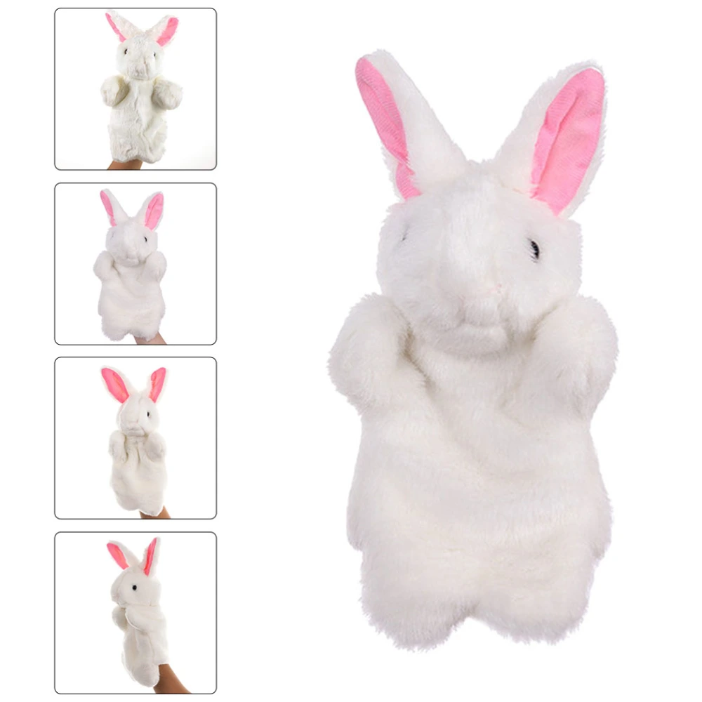 1pc Kid Rabbit Hand Puppets Cartoon Role Play Toys Lovely Stuffed Puppet