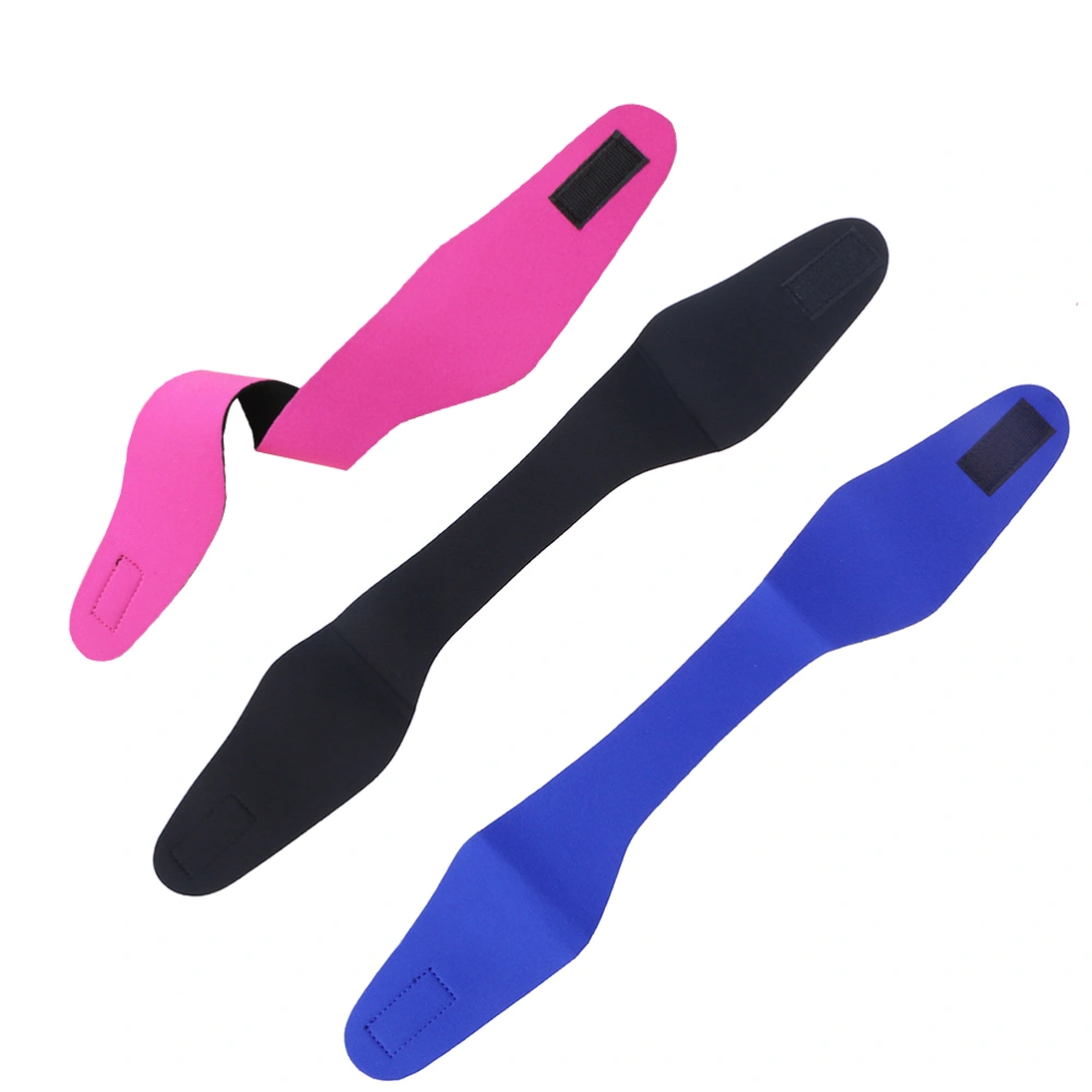 3pcs Unisex Adult Kids Swimming Gear Bathing Yoga Waterproof Ear Band Hair Protector Headband Watersport Headband(Black/Deep Blue/Rose Red/Size M)