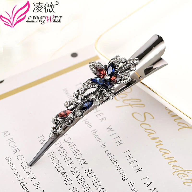 Hair Clip Large Hair Barrette Rhinestone Hair Pin Women Hair Accessory for Thick Fine Hair