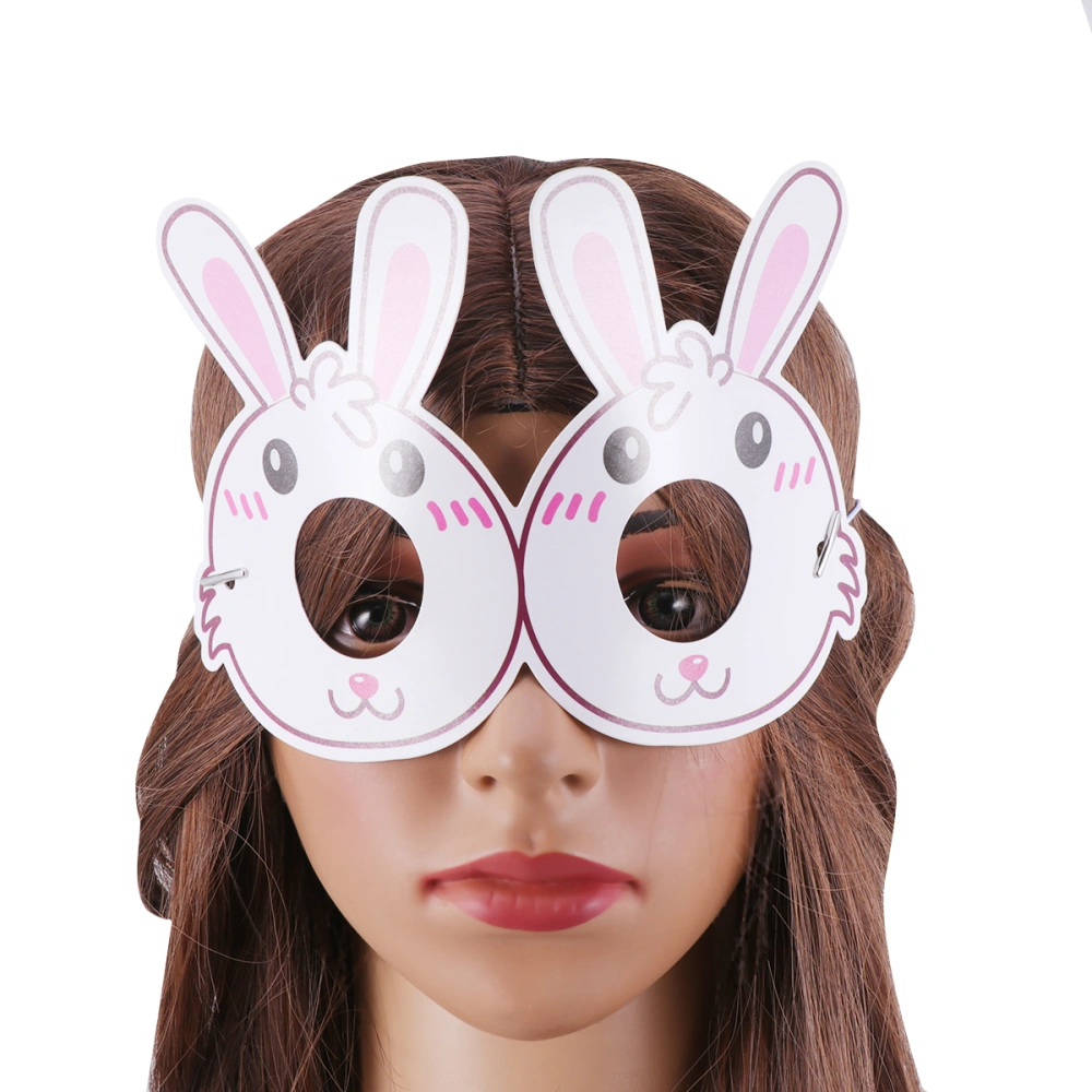 12pcs Easter Eye Mask Kids Mask Creative Funny Rabbit Eye Mask Dance Party Goggles Masquerade Mask Costume Accessory