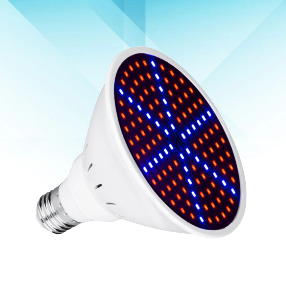 LED Plant Growth Light Lamp E27 Lamp Holder Red Blue Light Bulb Light for Home Greenhouse (White E27-200)