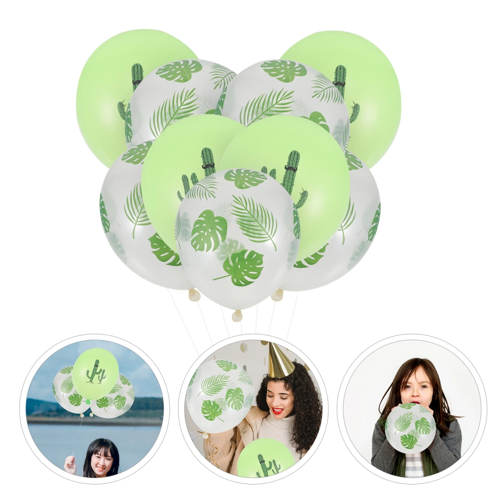 20 Pcs Hawaii Theme Balloons Luau Party Balloons Birthday Wedding Party Balloons(12 inches)