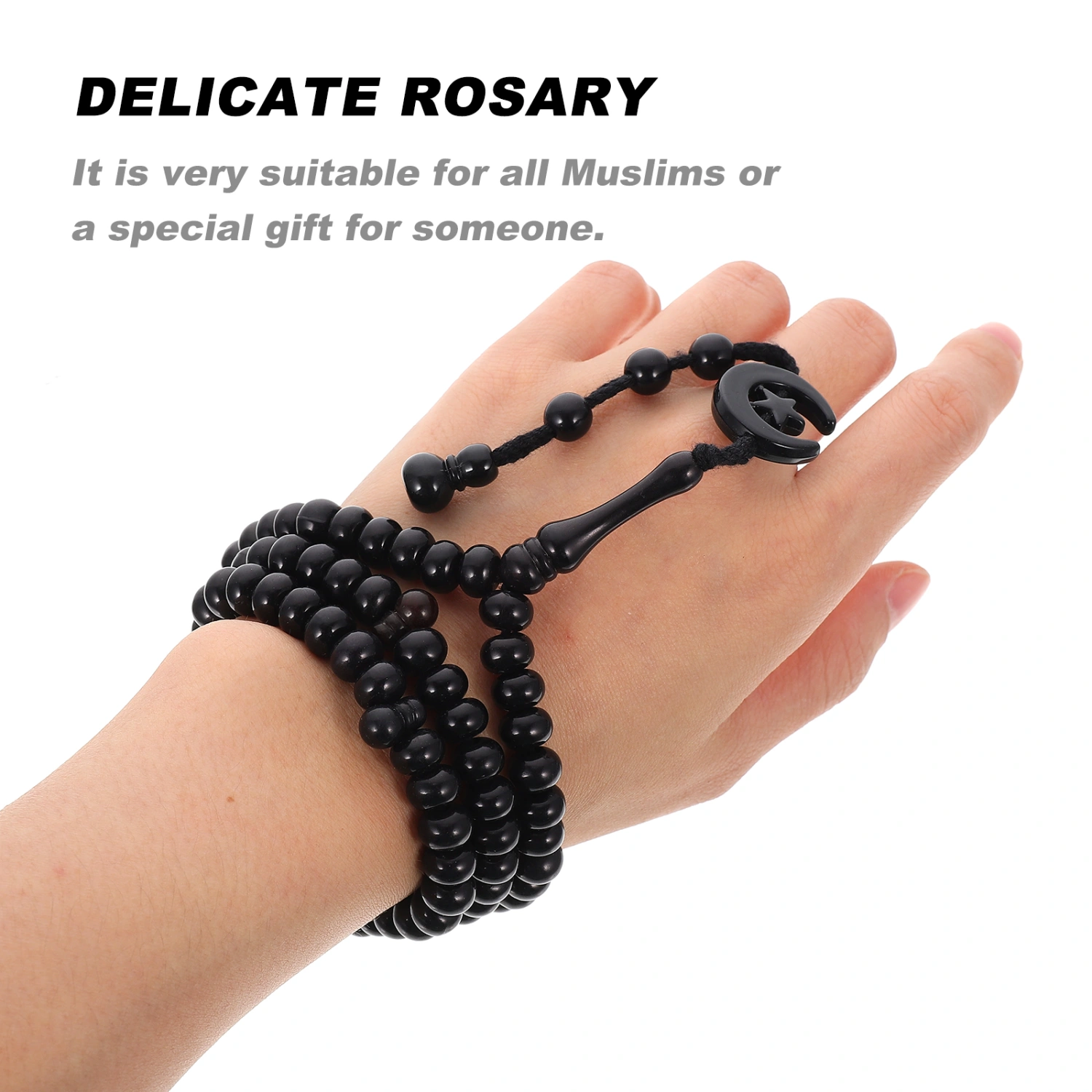1pc Muslim Worship Bead String Muslim Holding Rosary Decorative Prayer Bead