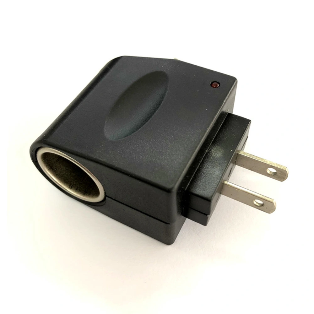 Car Cigarette Lighter Power Socket AC 220V to DC 12V Car Cigarette Lighter Power Adapter Converter with US Plug (Black)