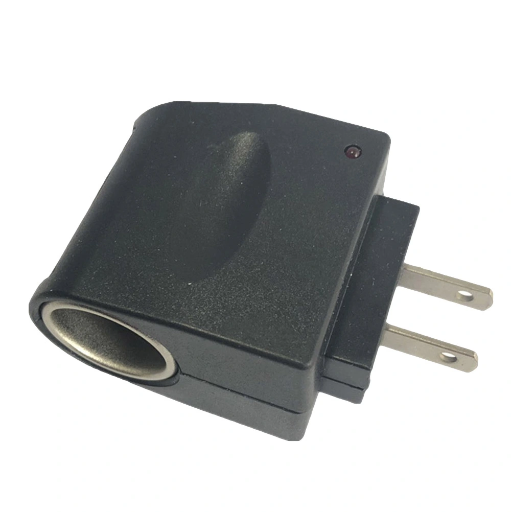 Car Cigarette Lighter Power Socket AC 220V to DC 12V Car Cigarette Lighter Power Adapter Converter with US Plug (Black)