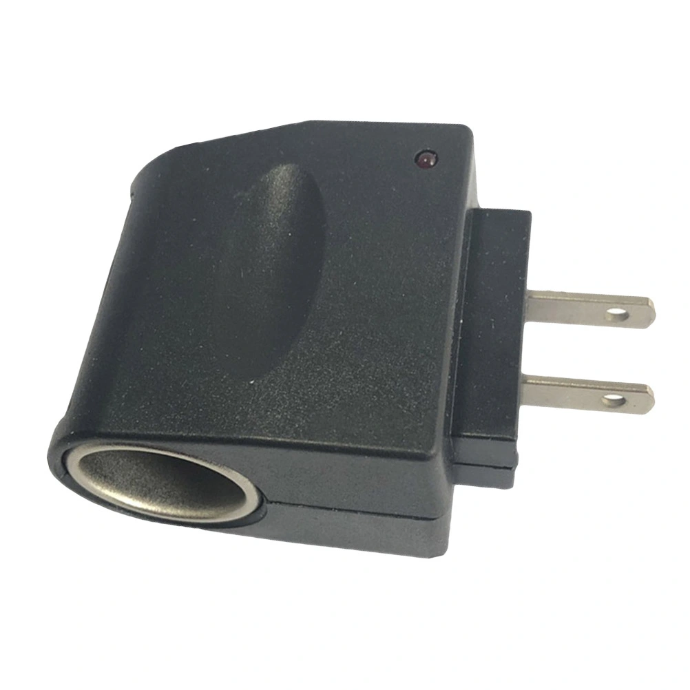 Car Cigarette Lighter Power Socket AC 220V to DC 12V Car Cigarette Lighter Power Adapter Converter with US Plug (Black)