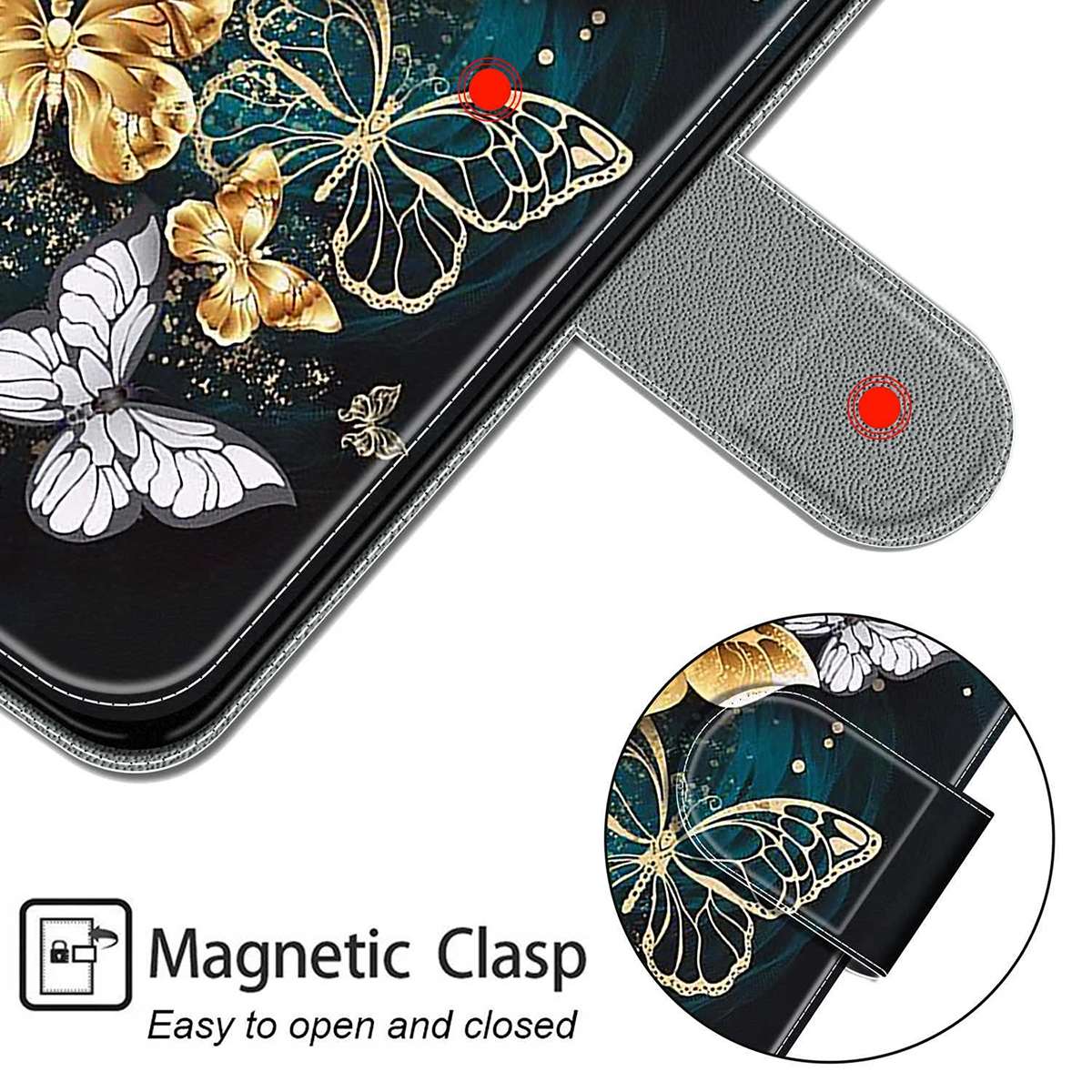 Cards Slot Design Painted Phone Protector with Wrist Strap Compatible with A51