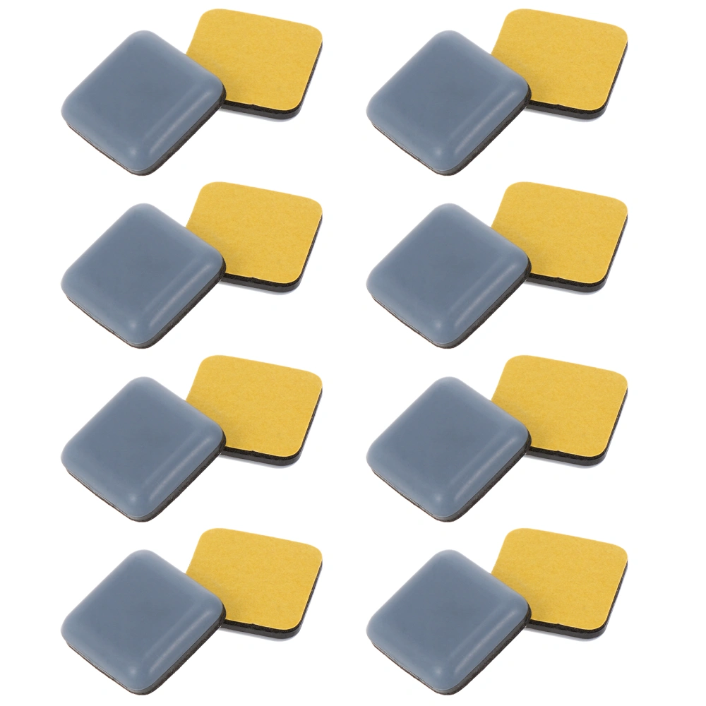 16pcs Furniture Leg Bottom Feet Square Pads Non-skid Floor Furniture Mat (25mm)