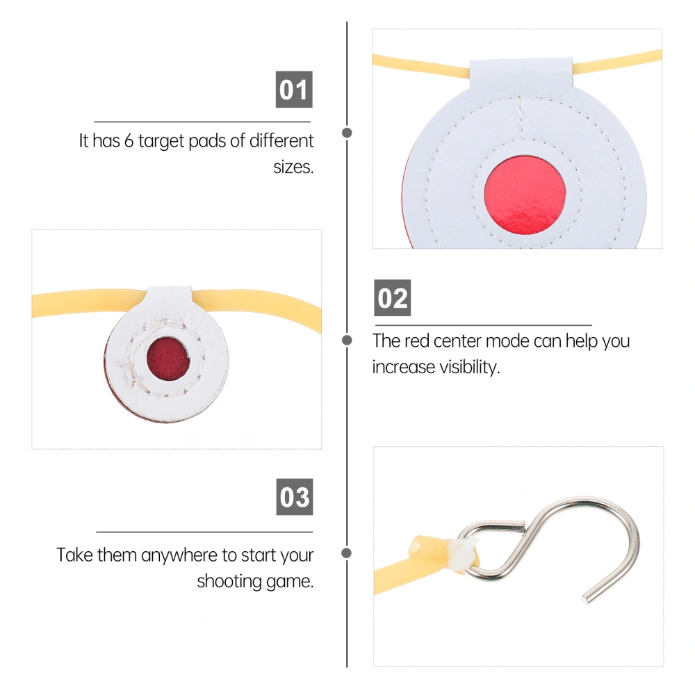 1 Set Slingshot Shooting Target Pads Three-layer Fiber Shooting Target Mats