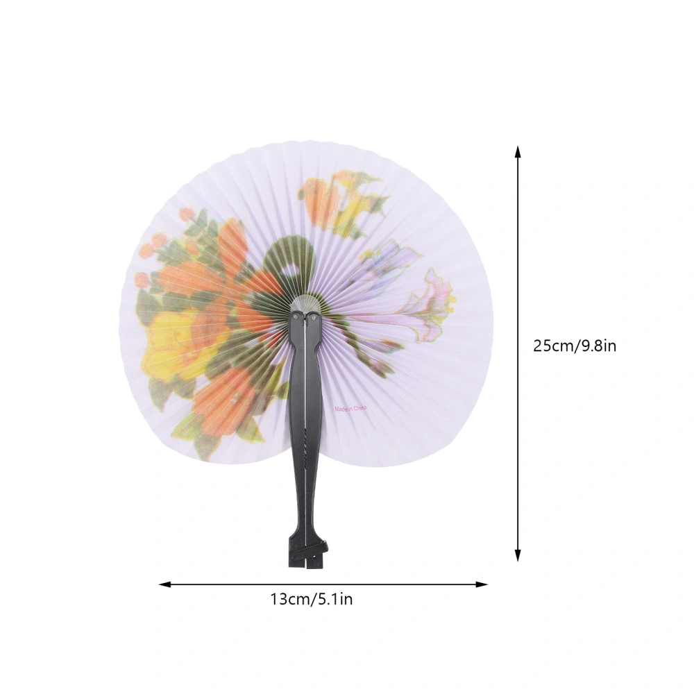 3pcs Folding Fans Chinese Style Handheld Fan Antique Folding Fans Paper Fan