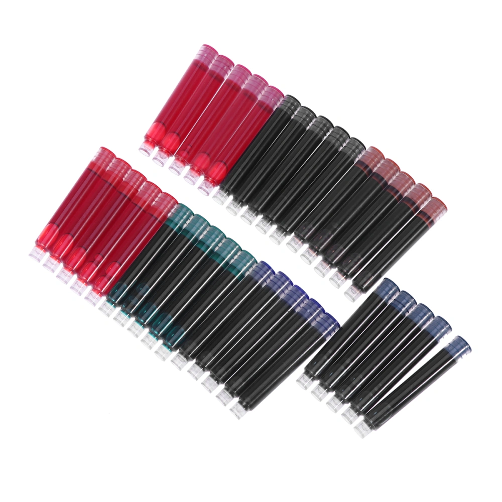 35pcs 7 Colors Disposable Ink Sac Cartridge Refills For Fountain Calligraphy Pen Stationery Gift School Supplies