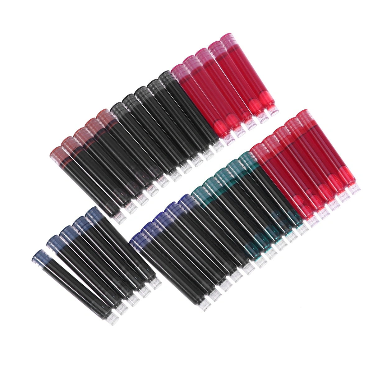 35pcs 7 Colors Disposable Ink Sac Cartridge Refills For Fountain Calligraphy Pen Stationery Gift School Supplies