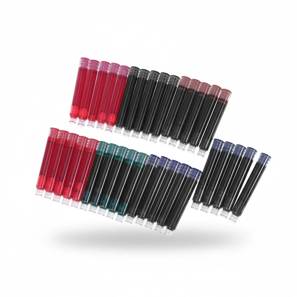 35pcs 7 Colors Disposable Ink Sac Cartridge Refills For Fountain Calligraphy Pen Stationery Gift School Supplies