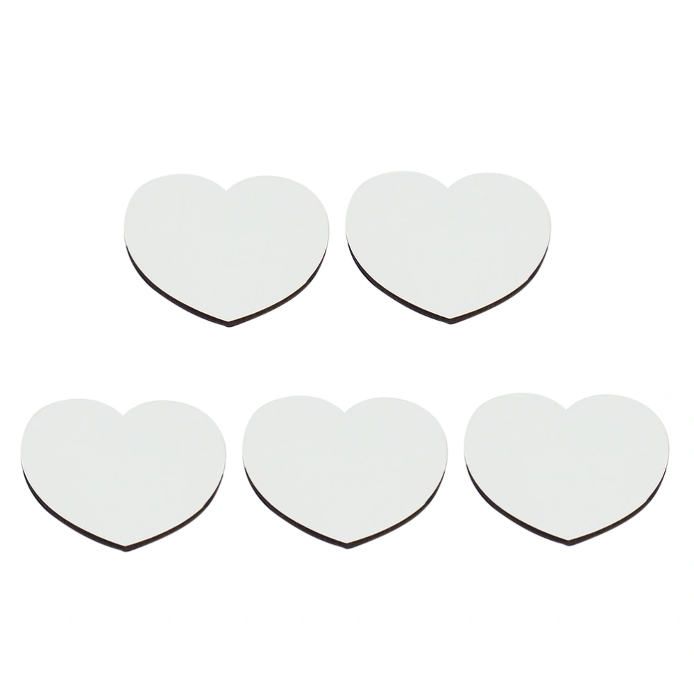 5Pcs Heat Transfer Supplies Fridge Magnet DIY Thermal Transfer Pendant Blank Board for Festive Birthday Party Decoration Size M