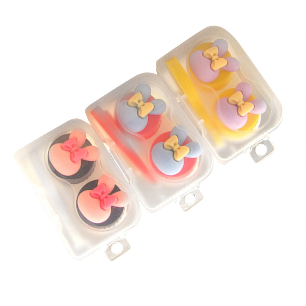 3PCS/Set Lens Case Small Lens Storage Box Lens Storage Box(Random Color)