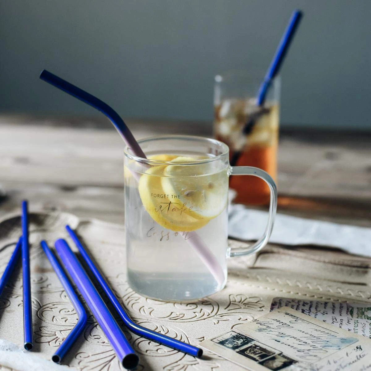 4pcs Stainless Steel Straw Drinks Change Color Straw for Party Bar Store (6x215 Straight Straw, 6x215 Elbow Straw, 8x215 Straight Straw, 8x215 Elbow Straw)