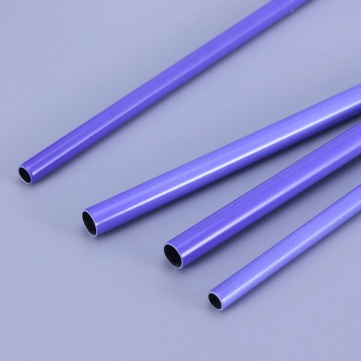 4pcs Stainless Steel Straw Drinks Change Color Straw for Party Bar Store (6x215 Straight Straw, 6x215 Elbow Straw, 8x215 Straight Straw, 8x215 Elbow Straw)