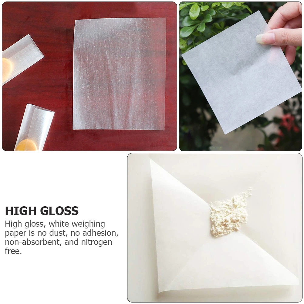 500 Sheets Non-Absorbent Non-Stick Weighing Paper for Scale Balance Dish
