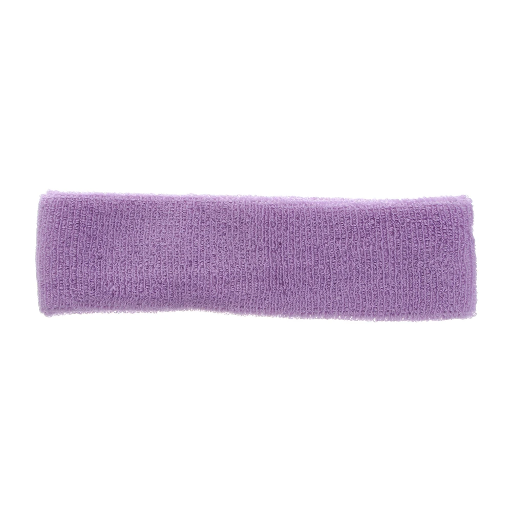 Sports Outdoor Elastic Cotton Wristband Bracelet Headband Set (Light Purple)