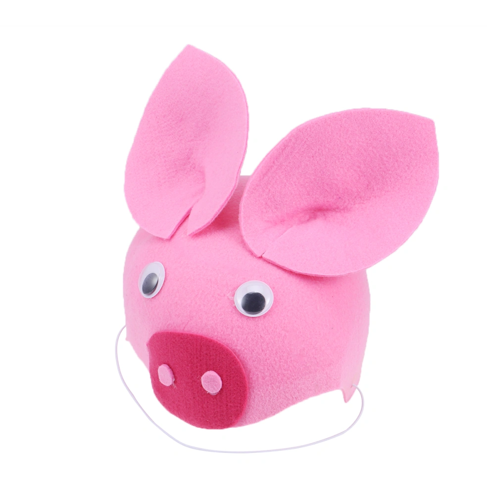 1PC Halloween Children's Animal Hat Halloween Cartoon Pig Shape Headwear Cosplay Decor (Pig)