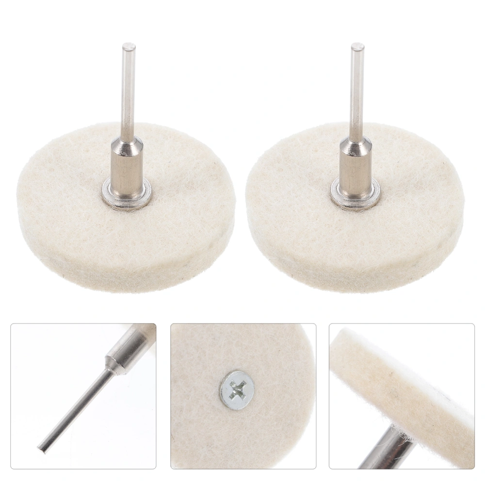 4Pcs Wool Polishing Wheels Useful Wool Grinding Heads for Wood Ceramics