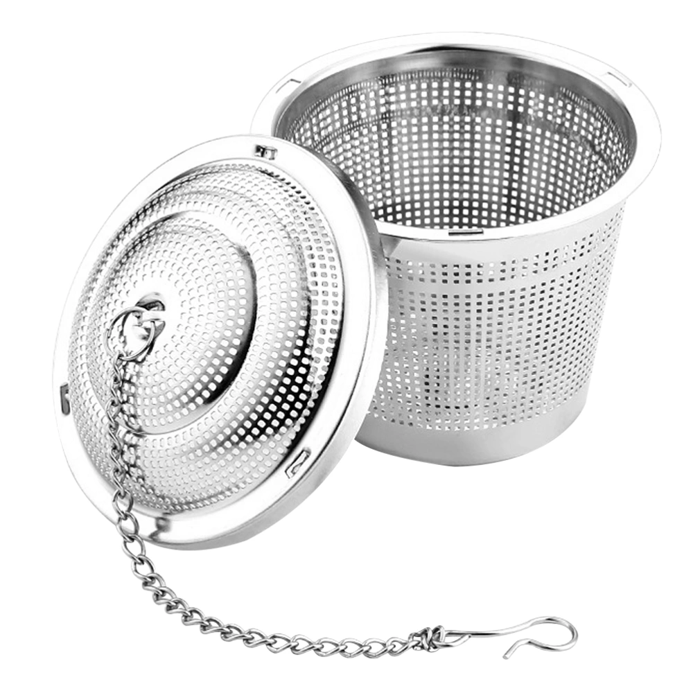 1Pc 6.5cm Stainless Steel Seasoning Ball Filter Portable Reusable Tea Spice Ball Filter Infuser