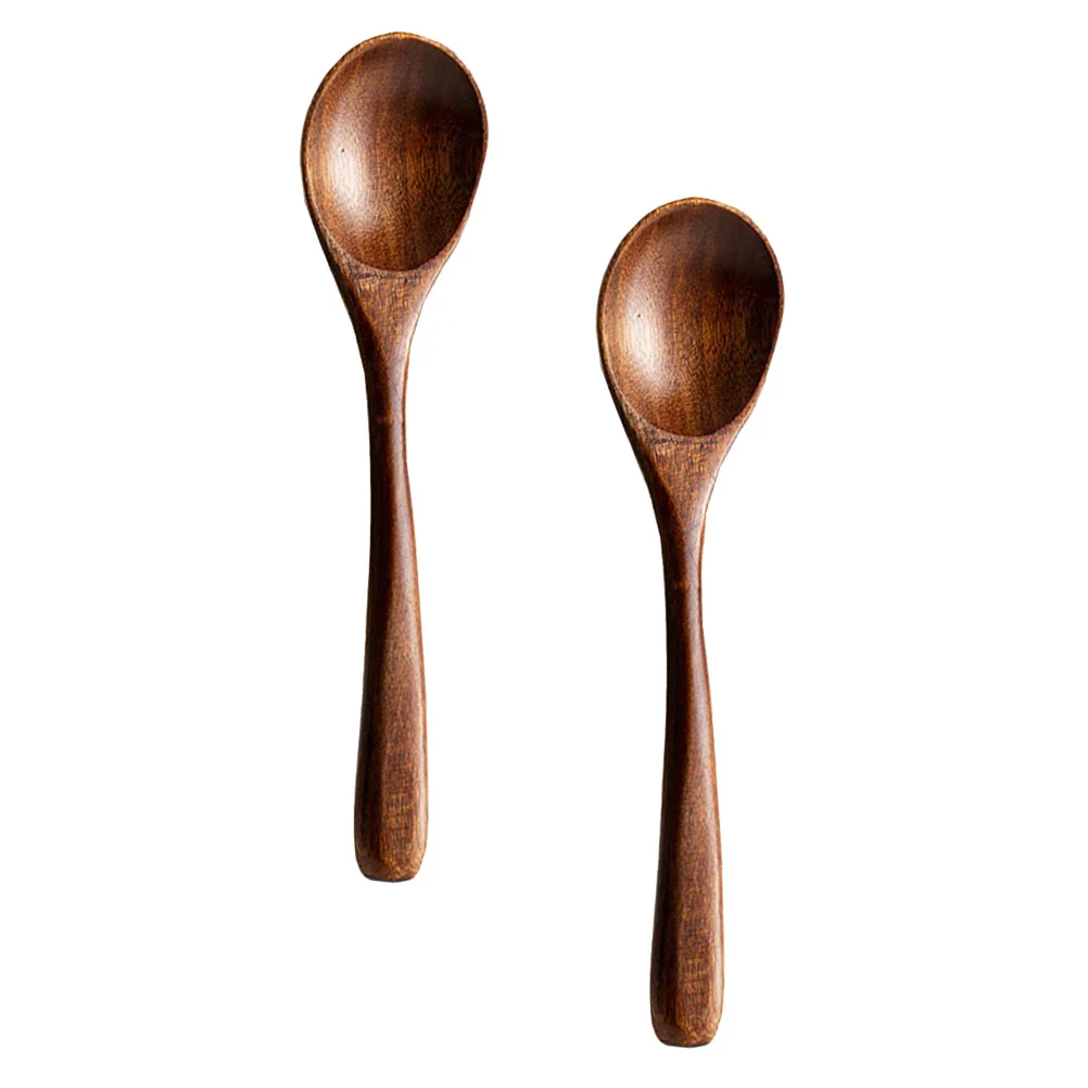 2pcs Ice Cream Spoons Household Rice Spoons Kitchen Spoons Restaurant Spoons