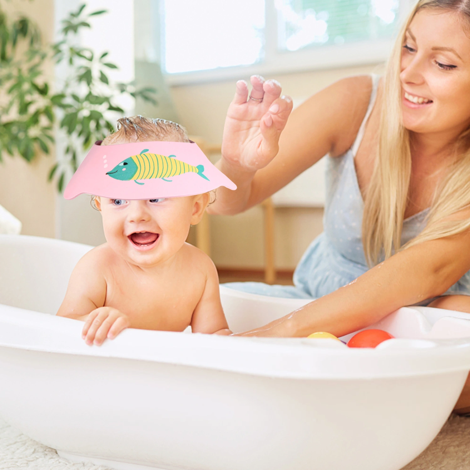 3Pcs Kids Adjustable Cartoon Shampoo Shower Kids Bathing Great Baby Gift