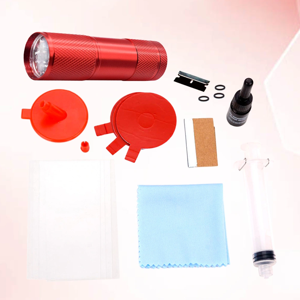 1 Set DIY Car Window Repair Tools Windshield Glass Scratch Repair Kits Windscreen Crack Restore Window Screen Polishing Car-styling with Repair Light